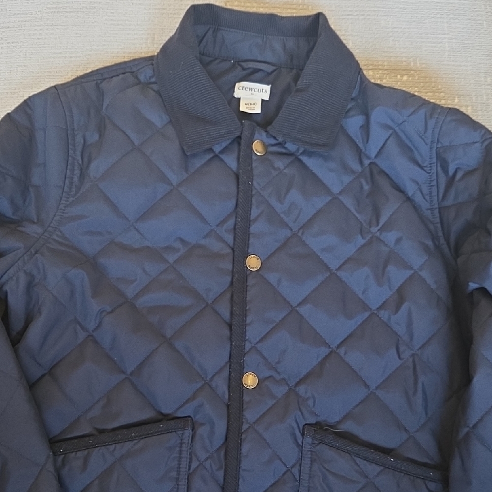J. Crew Factory Kids Navy Quilt Jacket